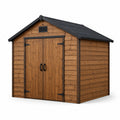 Abri de jardin en bois de sapin marron 200x180x210 cm
