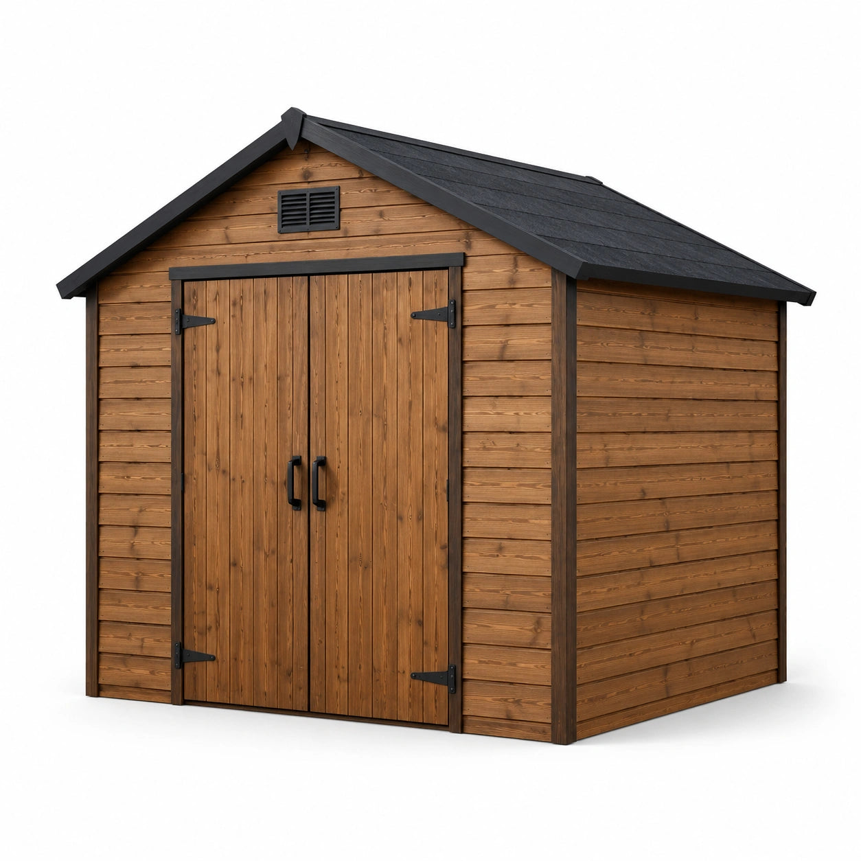 Abri de jardin en bois de sapin marron 200x180x210 cm