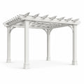 Pergola de Jardin en PVC Blanc 3x3m