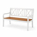 Banc de jardin en aluminium et teck
