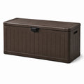 Coffre de rangement en plastique polypropylène marron 120x55x60 cm
