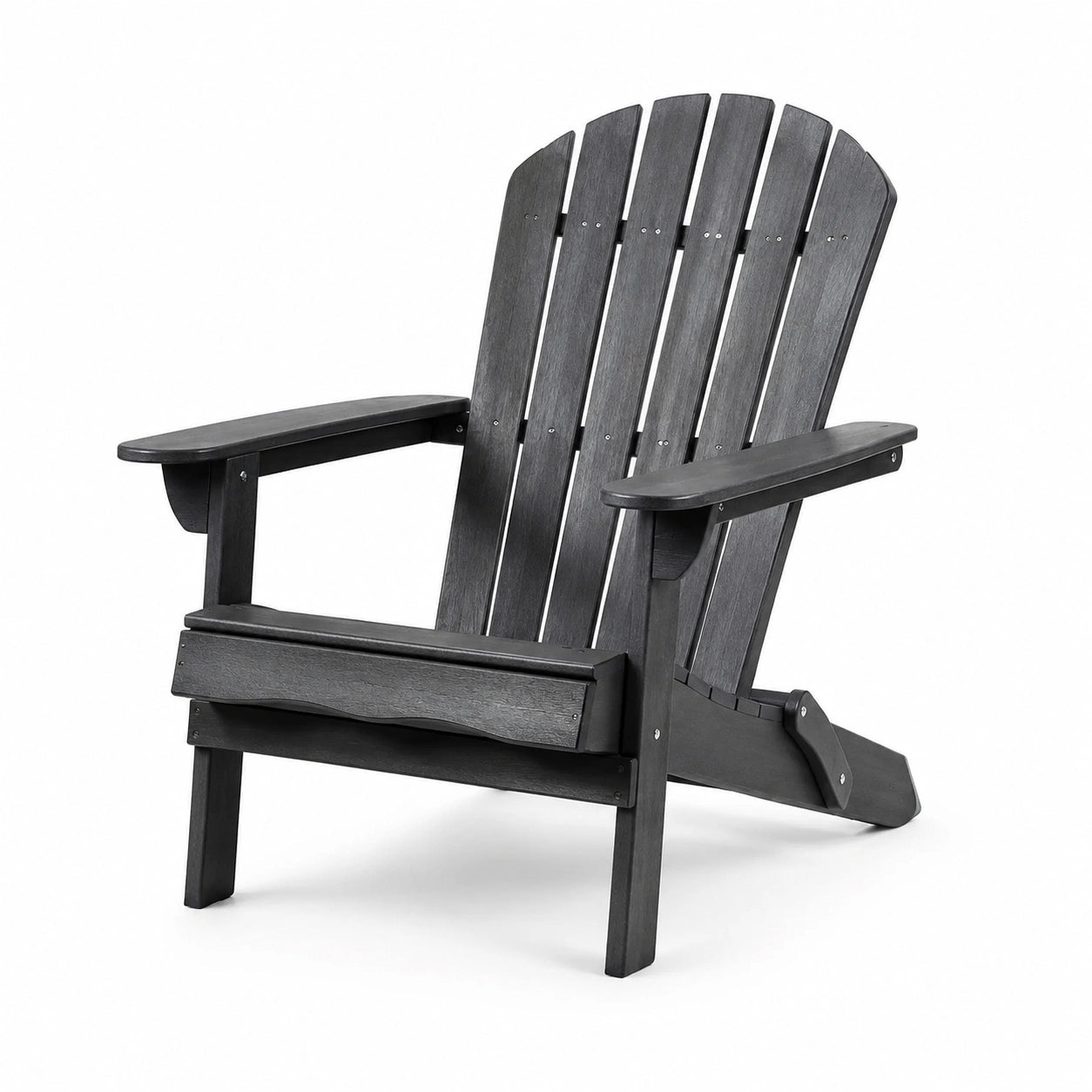 Chaise Adirondack en bois composite noir