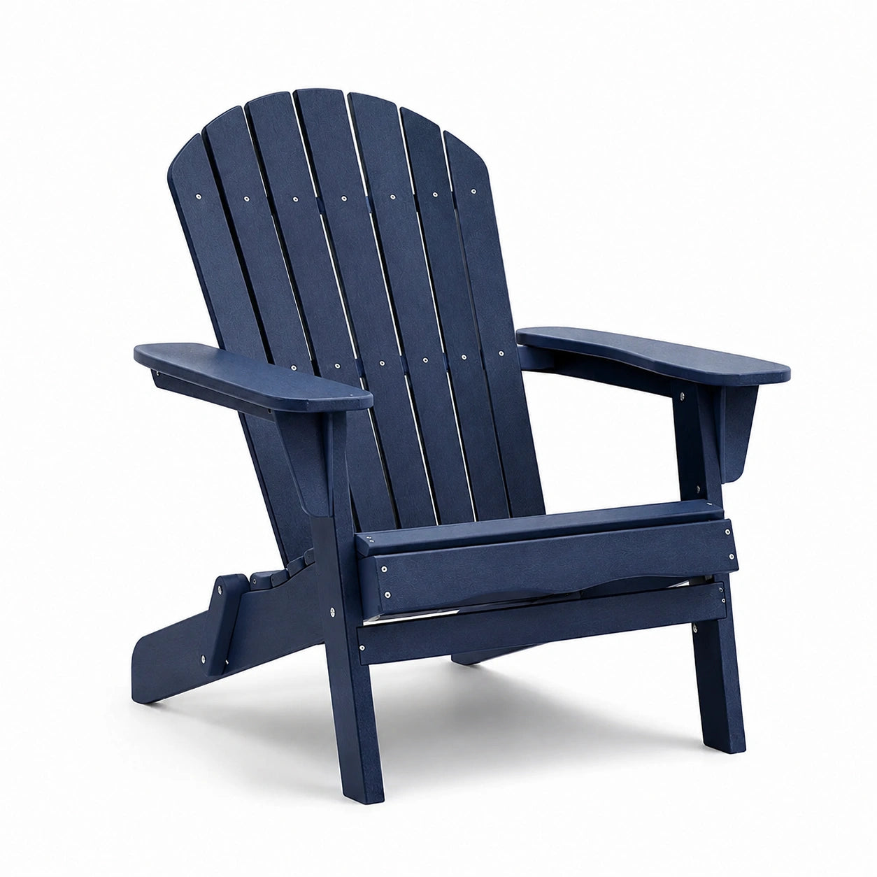 Chaise Adirondack en polyéthylène bleu extérieur