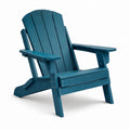 Fauteuil Adirondack en bois bleu pour extérieur 90x80x90cm